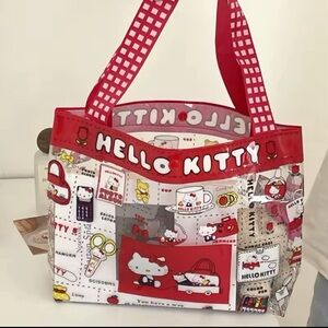 Red Hello Kittyy Clear Kawaii Handbag